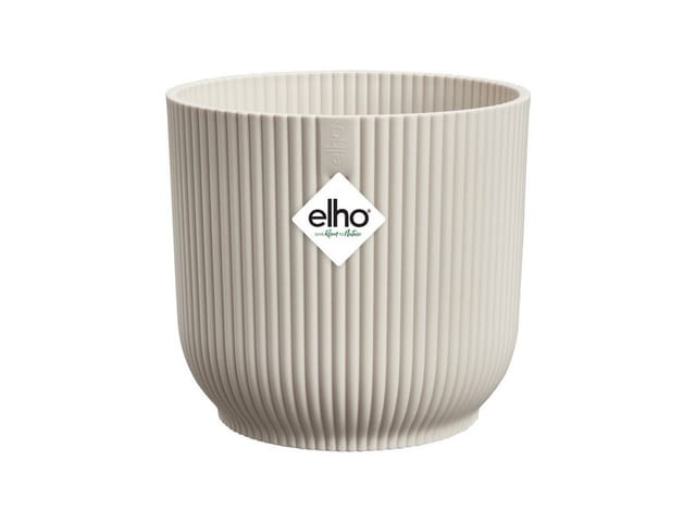 Elho Blumentopf Vibes Fold Rund Ø 18 cm Leinenweiß