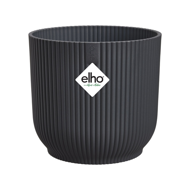 Elho Blumentopf Vibes Fold Rund Mini Ø 9 cm Anthrazit