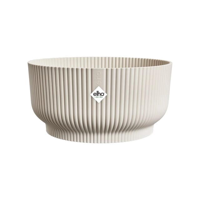 Elho Blumentopf Vibes Fold Bowl Ø 25 cm Leinenweiß