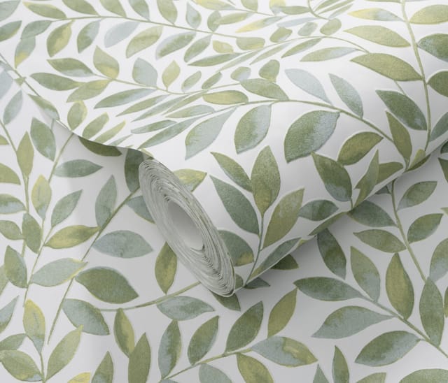 Erismann Vliestapete Opus Ameroso Blätterdesign Grün FSC®