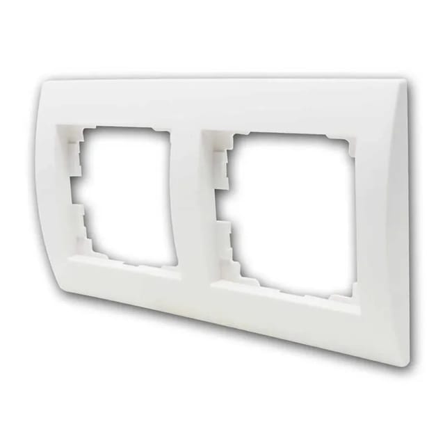 Kanlux LOGI Rahmen 2-fach horizontal Weiß
