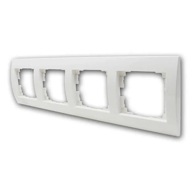Kanlux LOGI Rahmen 4-fach horizontal Weiß