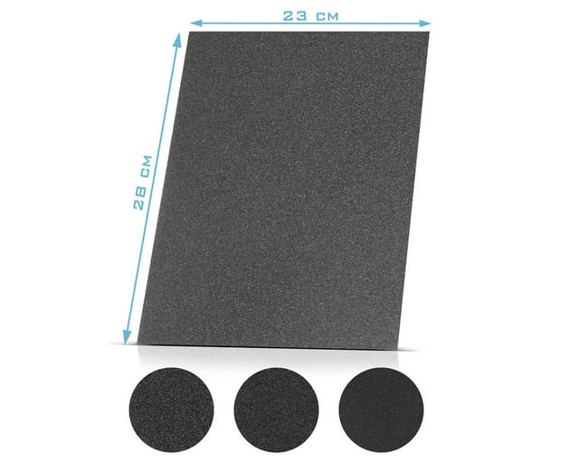 STAHLWERK Schleifpapier 12er Set Siliziumcarbid 2er Set