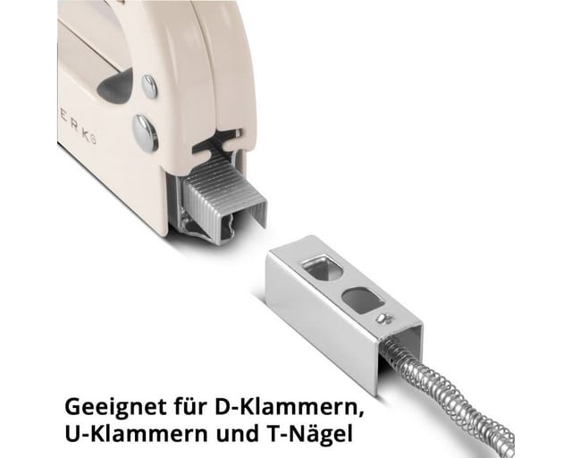 STAHLWERK Handtacker Set mit Tacker Klammerentferner mit 1500 Klammern und Nägel