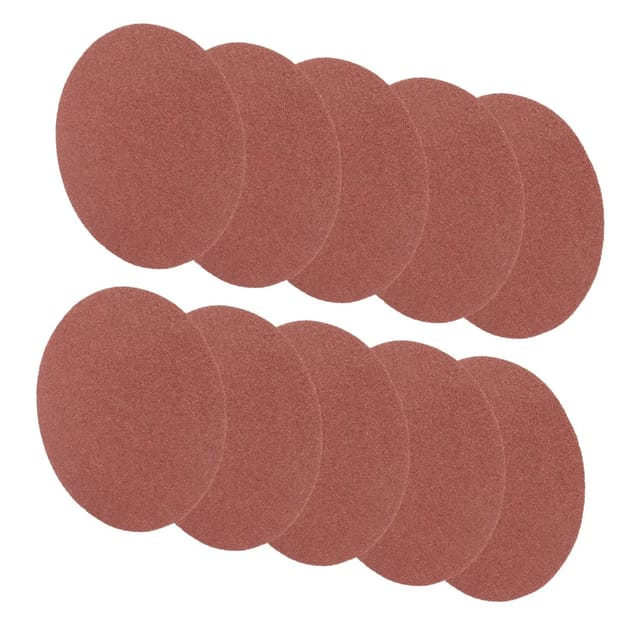 STAHLWERK Schleifscheiben 10er Set 150 MM mit K100 Körnung Schleifpads