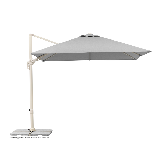 Schneider Ampelschirm Rhodos Twist Comfy 300 cm x 300 cm Greige
