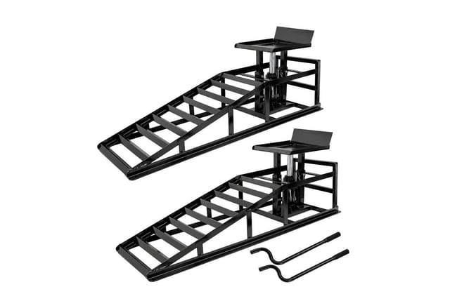 TRUTZHOLM 2x Hydraulischer Auffahrbock Höhenverstellbar Auffahrrampe Pkw KfZ