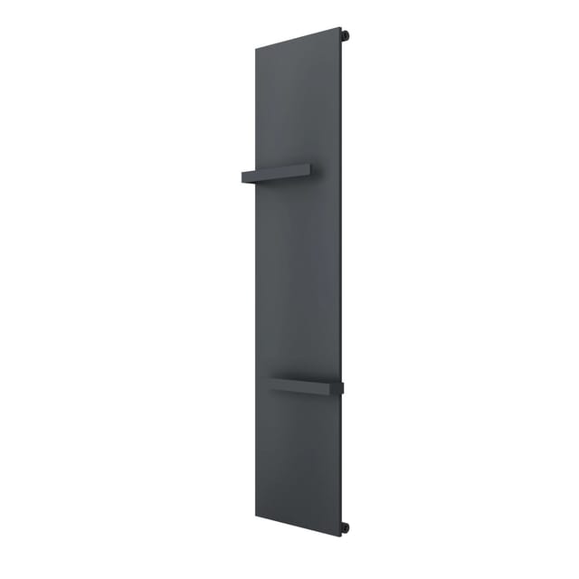 Glasdeals Badheizkörper LIANO in 140 x 45 cm Mittelanschluss Grau 7573