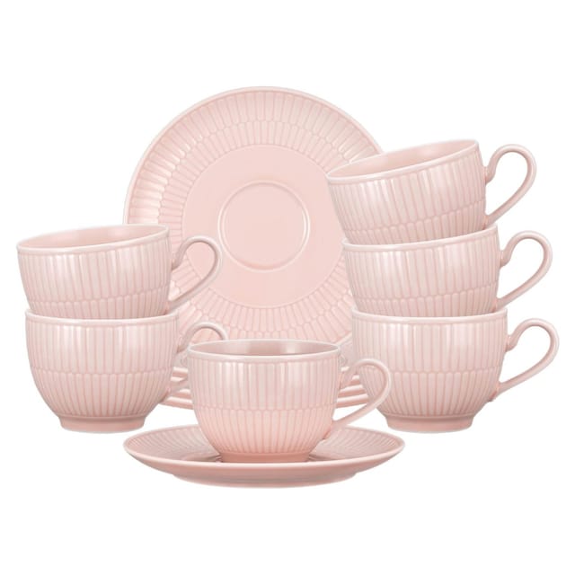 Seltmann Weiden Amina Kaffeetasse mit Untertasse 250 ml 6er Set Rosé