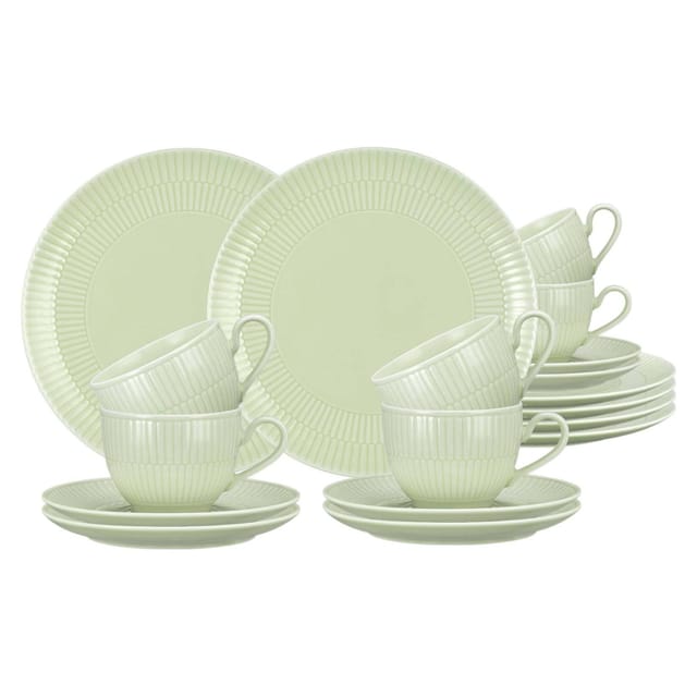 Seltmann Weiden Amina Kaffeeservice 18-teilig Seladon
