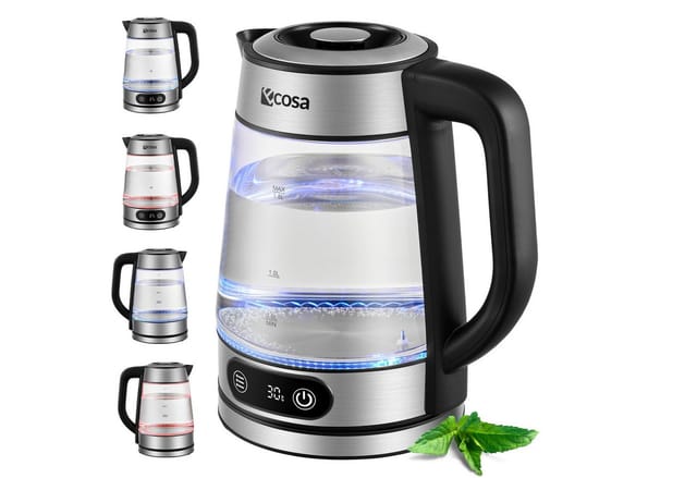 Ecosa EO-696 Wasserkocher mit Temperatureinstellung 1,8 L
