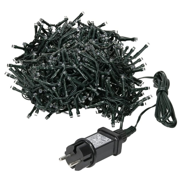 ECD Germany LED Lichtervorhang 12 m 360 Warmweiße LEDs Eiszapfen Lichterkette