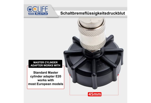 CCLIFE Bremsenentlüfter Bremsenentlüftungsgerät Bremsflüssigkeit 3L Fassungsvermögen