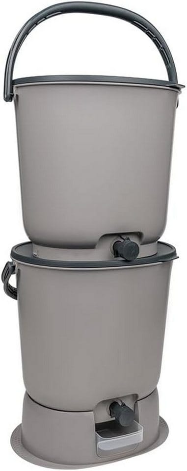 Skaza Biomülleimer Bokashi Essential 2er Set Hellgrau