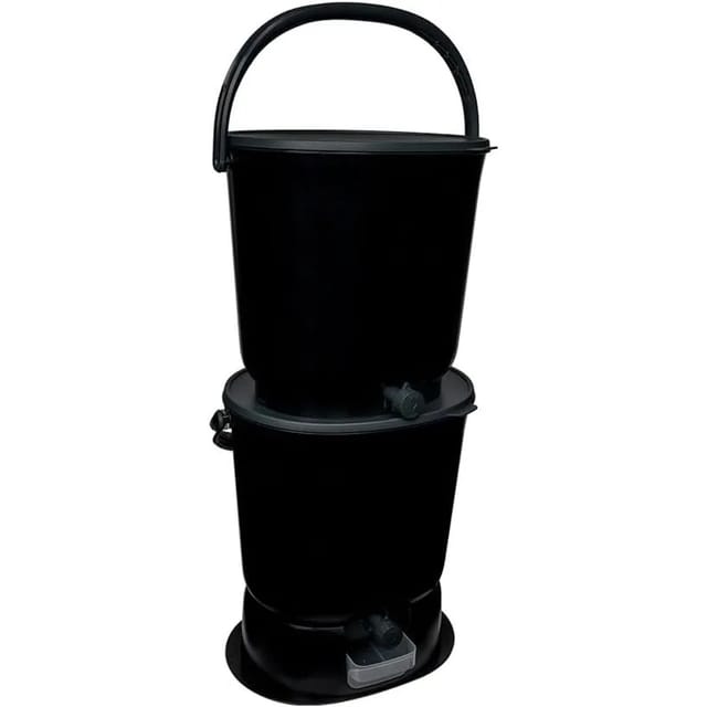 Skaza Biomülleimer Bokashi Essential 2er Set Schwarz