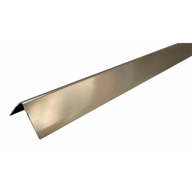 Colortree Aluminium Profil Außenecke Rose-Gold Eloxiert 2m 90 Grad Montageprofil Und Winkelprofil