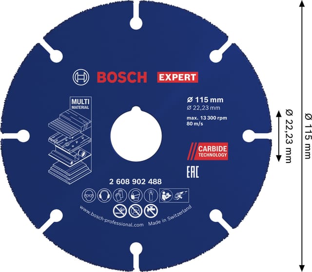 Bosch Expert Trennscheibe Carbide Multi Wheel 115 mm