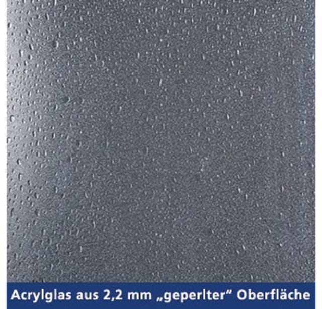 Forte Premium Eckduschkabine Vela 80x80 cm in Weiß mit Eckeinstieg