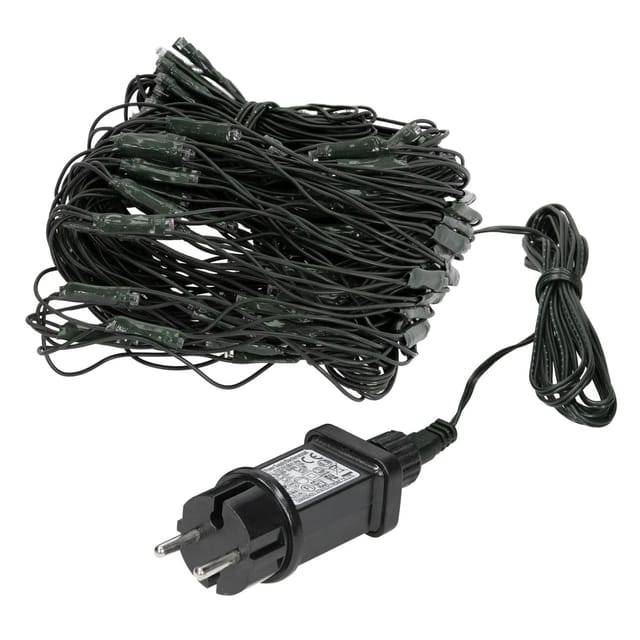 ECD Germany LED Lichternetz 160 Warmweiße LEDs 2x1m Weihnachten IP44 Wasserdicht