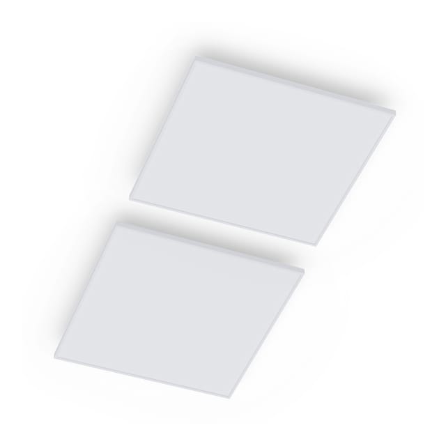 Klarstein Wondersky Decken-Infrarotheizstrahler Beleuchtung Timer Fernbedienung 2-er Set 350 W 60x6,5x60 cm IP44 Weiß