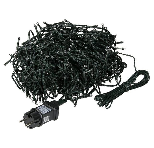 ECD Germany LED Lichterkette für Weihnachten mit 480 LEDs 36m Warmweiß IP44