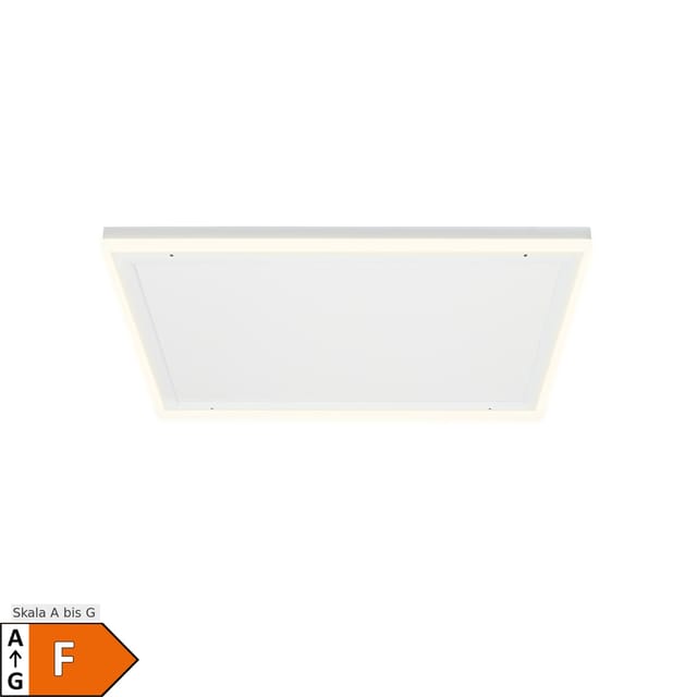 Klarstein Midnight Sun Decken-Infrarotheizung LED Beleuchtung Fernbedienung 70,5 x 70,5 cm 350 W Weiß