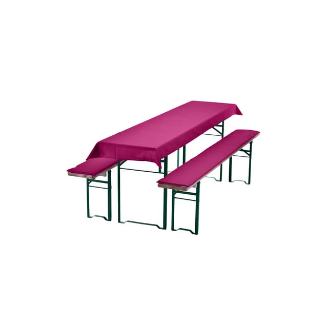 NYVI Bierbankauflagen Set 240x70cm Uni Beere