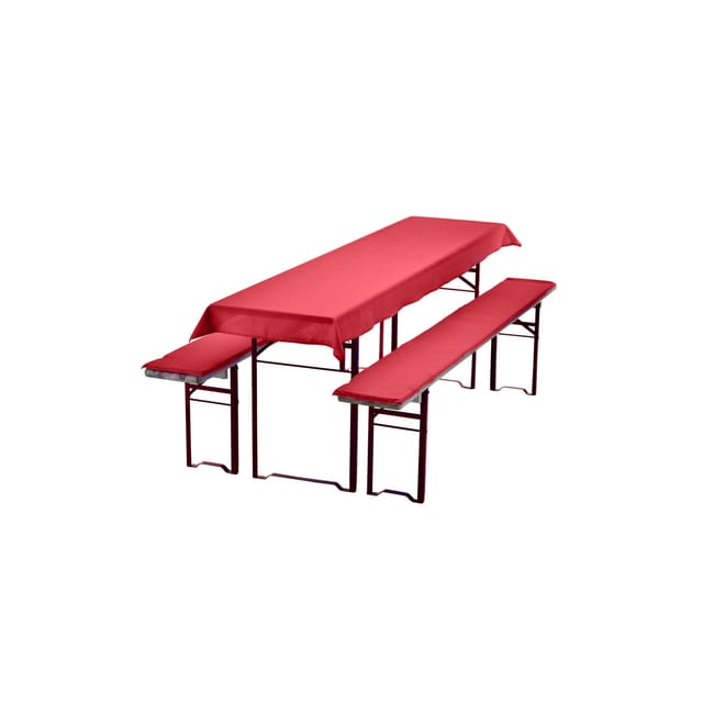 NYVI Bierbankauflagen Set 240x90cm Rot
