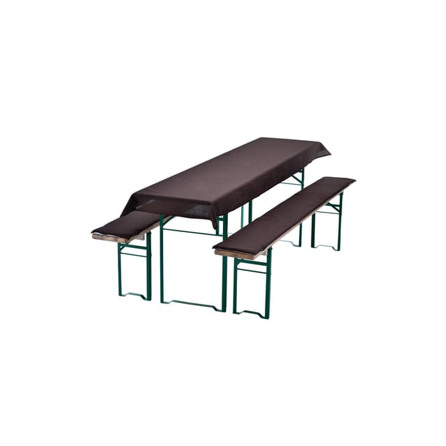 NYVI Bierbankauflagen Set 240x90cm Uni Braun
