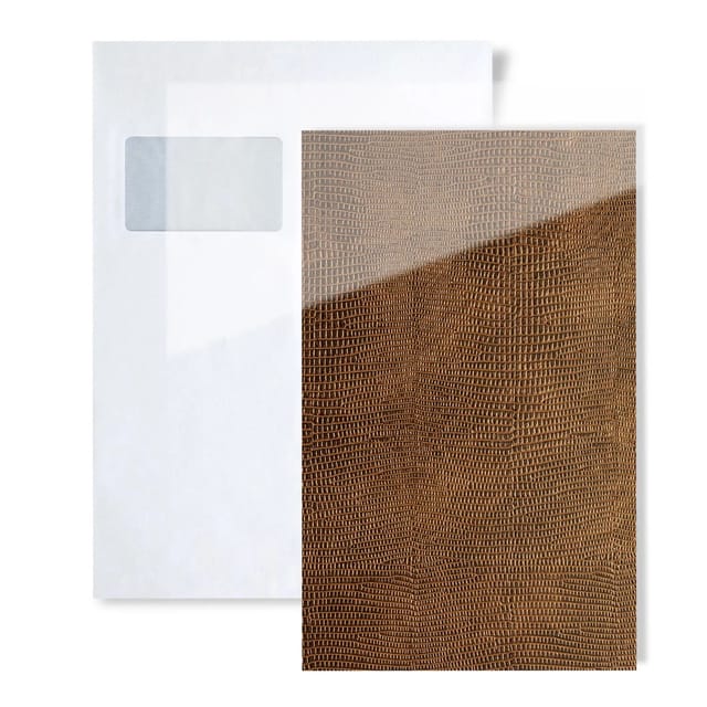 Wallface 1 MUSTERSTÜCK S-16981 DIN A5 Wandpaneel Muster LEGUAN COPPER AR+