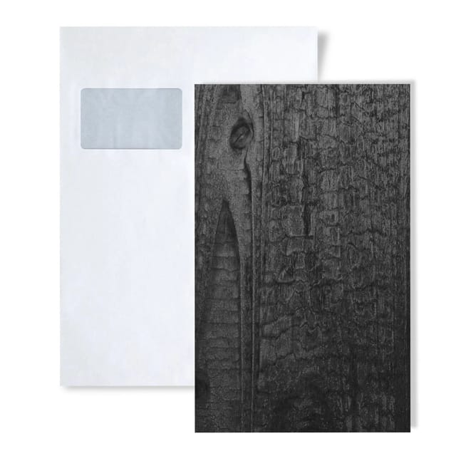 Wallface 1 MUSTERSTÜCK S-25154 DIN A5 Wandpaneel Muster CARBONIZED WOOD