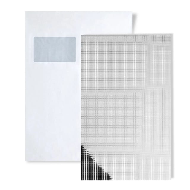 Wallface 1 MUSTERSTÜCK S-27378 DIN A5 Wandpaneel Muster SILVER 10X10