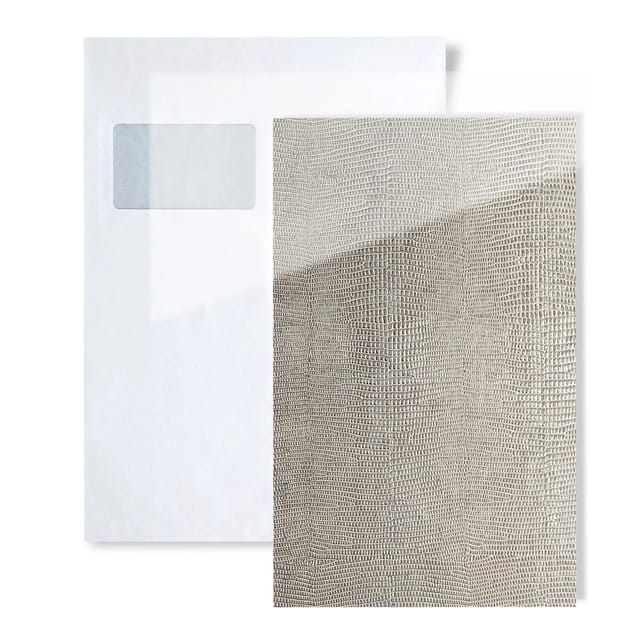 Wallface 1 MUSTERSTÜCK S-16979 DIN A5 Wandpaneel Muster LEGUAN SILVER AR+