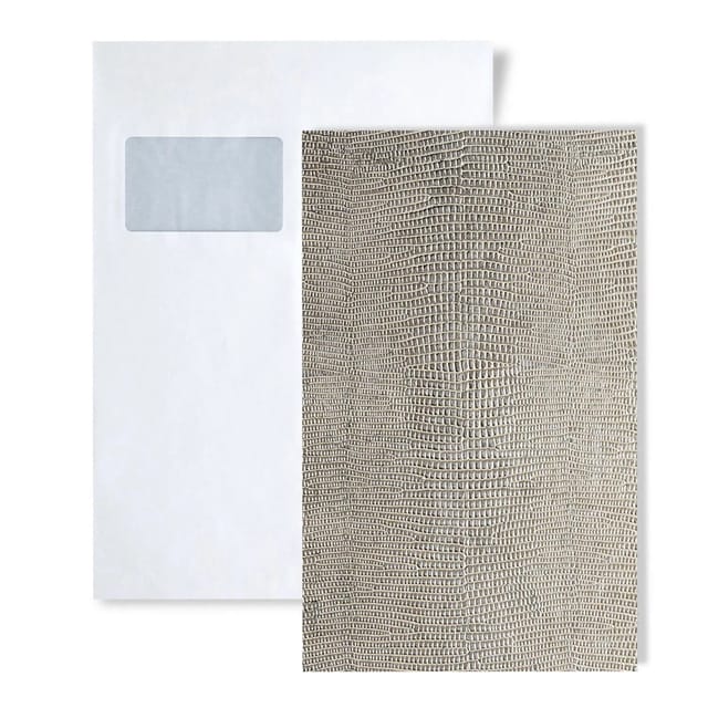Wallface 1 MUSTERSTÜCK S-12893 DIN A5 Wandpaneel Muster LEGUAN SILVER