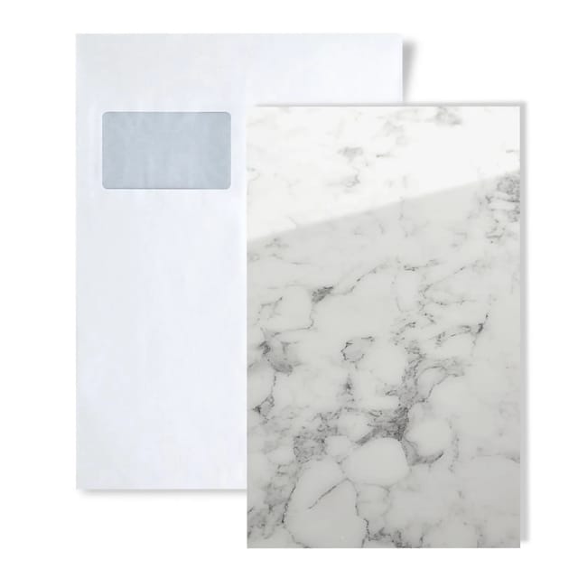 Wallface 1 MUSTERSTÜCK S-19345 DIN A5 Wandpaneel Muster MARBLE WHITE AR+
