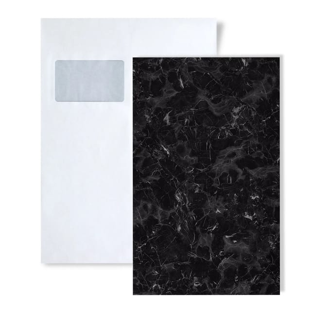 Wallface 1 MUSTERSTÜCK S-22635 DIN A5 Wandpaneel MUSTER MARBLE Black