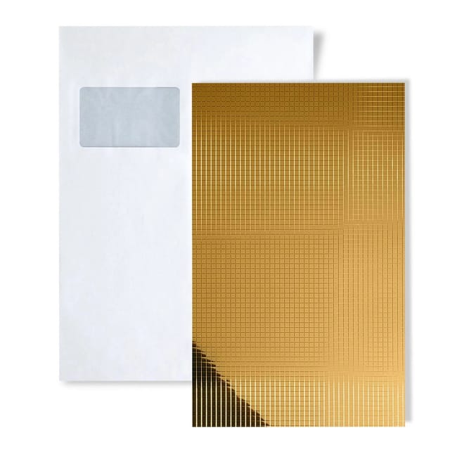 Wallface 1 MUSTERSTÜCK S-27374 DIN A5 Wandpaneel Muster GOLD 10X10