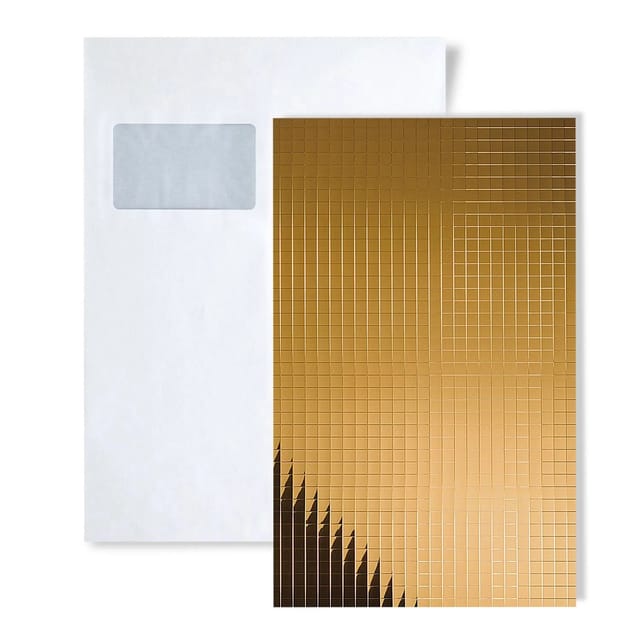Wallface 1 MUSTERSTÜCK S-27375 DIN A5 Wandpaneel Muster GOLD 20X20