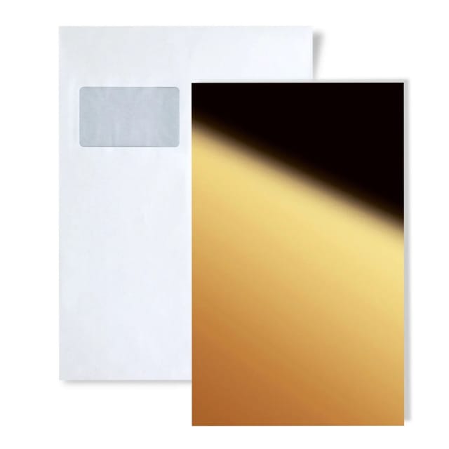 Wallface 1 MUSTERSTÜCK S-25078 DIN A5 Wandpaneel MUSTER Gold