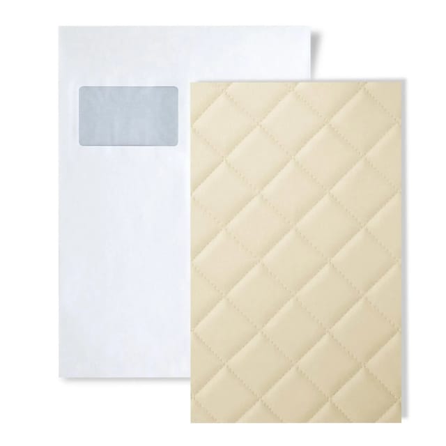 Wallface 1 MUSTERSTÜCK S-13863 DIN A5 Wandpaneel Muster ROMBO 40 CREME