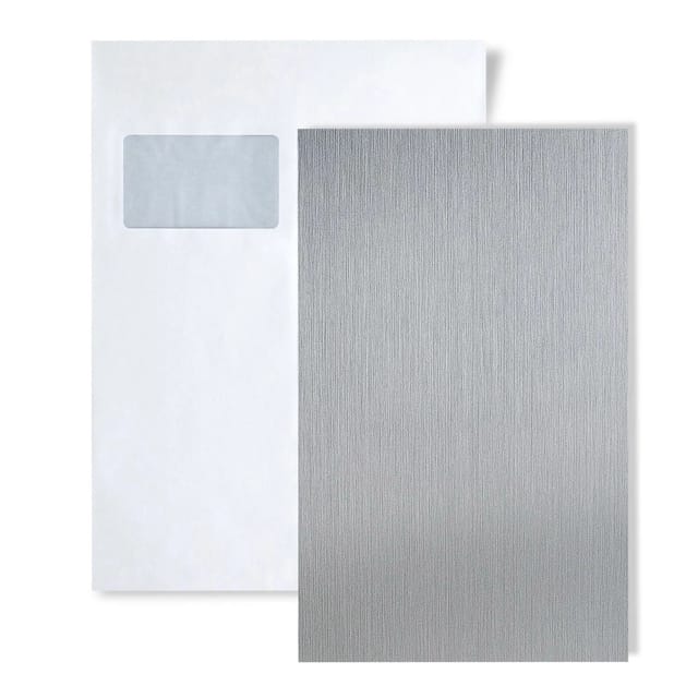 Wallface 1 MUSTERSTÜCK S-10298 DIN A5 Wandpaneel Muster DECO SILVER BRUSHED