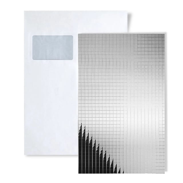 Wallface 1 MUSTERSTÜCK S-27379 DIN A5 Wandpaneel Muster SILVER 20X20