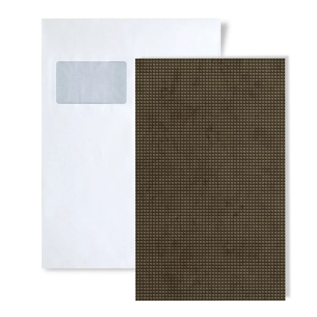 Wallface 1 MUSTERSTÜCK S-22733 DIN A5 Wandpaneel MUSTER SQUARE 2 VELVET Mocha