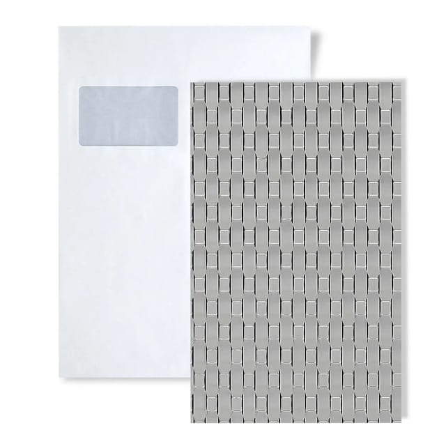 Wallface 1 MUSTERSTÜCK S-24956 DIN A5 Wandpaneel MUSTER RATTAN 20 Silver