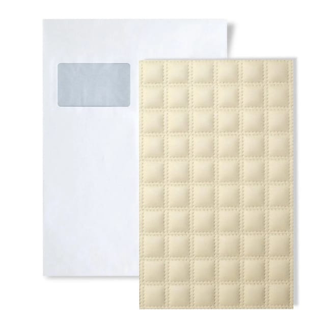 Wallface 1 MUSTERSTÜCK S-14277 DIN A5 Wandpaneel Muster QUADRO CREME