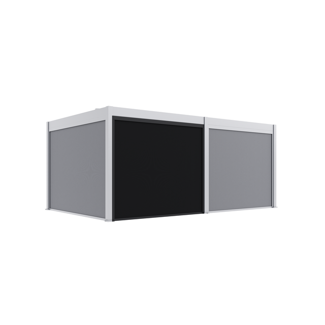 Paragon Outdoor Seitenteil für Pergola Grand Tuscan 10 Grau 279 cm x 237 cm