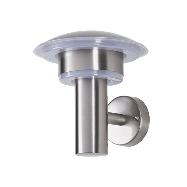 Lindby LED Wandleuchte Außen Lillie 9988017 Spritzwassergeschützt Modern in Alu aus Edelstahl 1-flammig