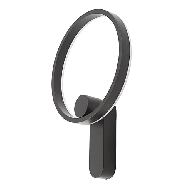 Lucande LED Wandleuchte Wandlampe Innen Yekta 10010698 Dimmbar Design Modern in Schwarz aus Metall 1-flammig Wohnzimmerleuchte