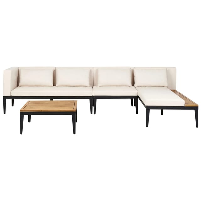 Beliani Lounge Set BRACCIANO Hellbeige