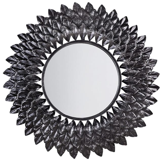 Beliani Wandspiegel LARRAU Silber 4x70x70
